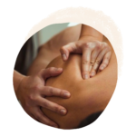 Visuel avec bulle crème-Toucher conscient Formation à l'art du toucher conscient en Alsace