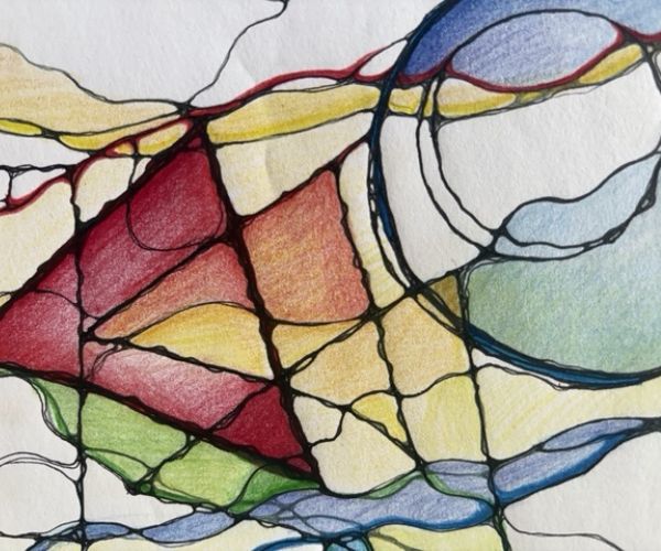 Ateliers d'initiation au dessin neurographique à l'école d'art-thérapie Catherine Jenny.